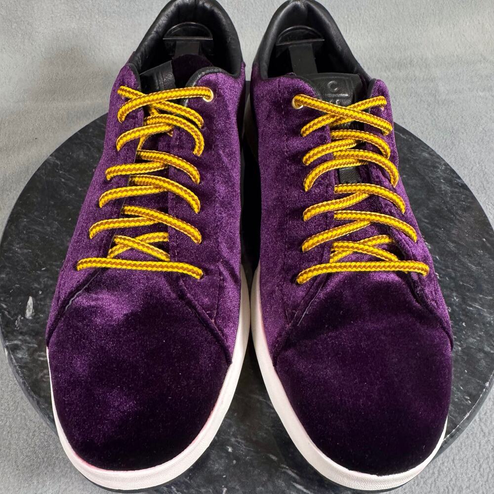 Cole Haan Grandpro Tennis Malbec Velvet Lightweight Sneakers Purple Size 9.5B US - Picture 2 of 11